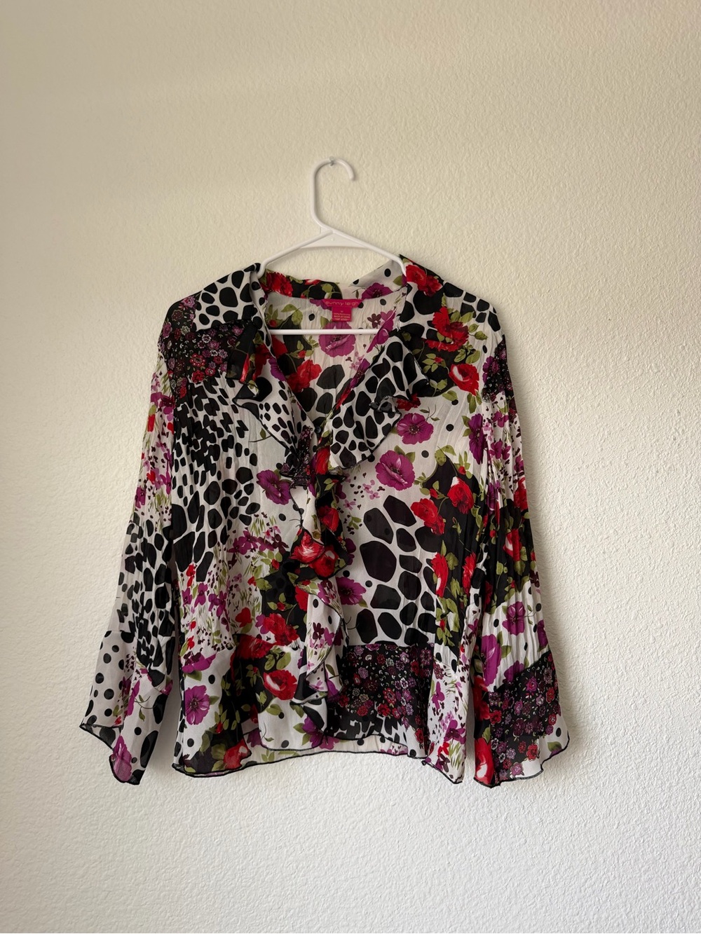 Sunny Leigh | Y2K Ruffle Front Blouse